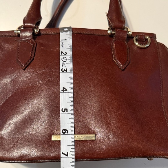 Brahmin Rich Brown Leather Brahmin Mini Schooner leather handbag in brown - Picture 5 of 12